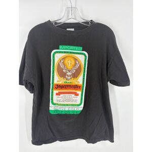 Jägermeister T Shirt Black Graphic Print Short Sleeve Men's Size L